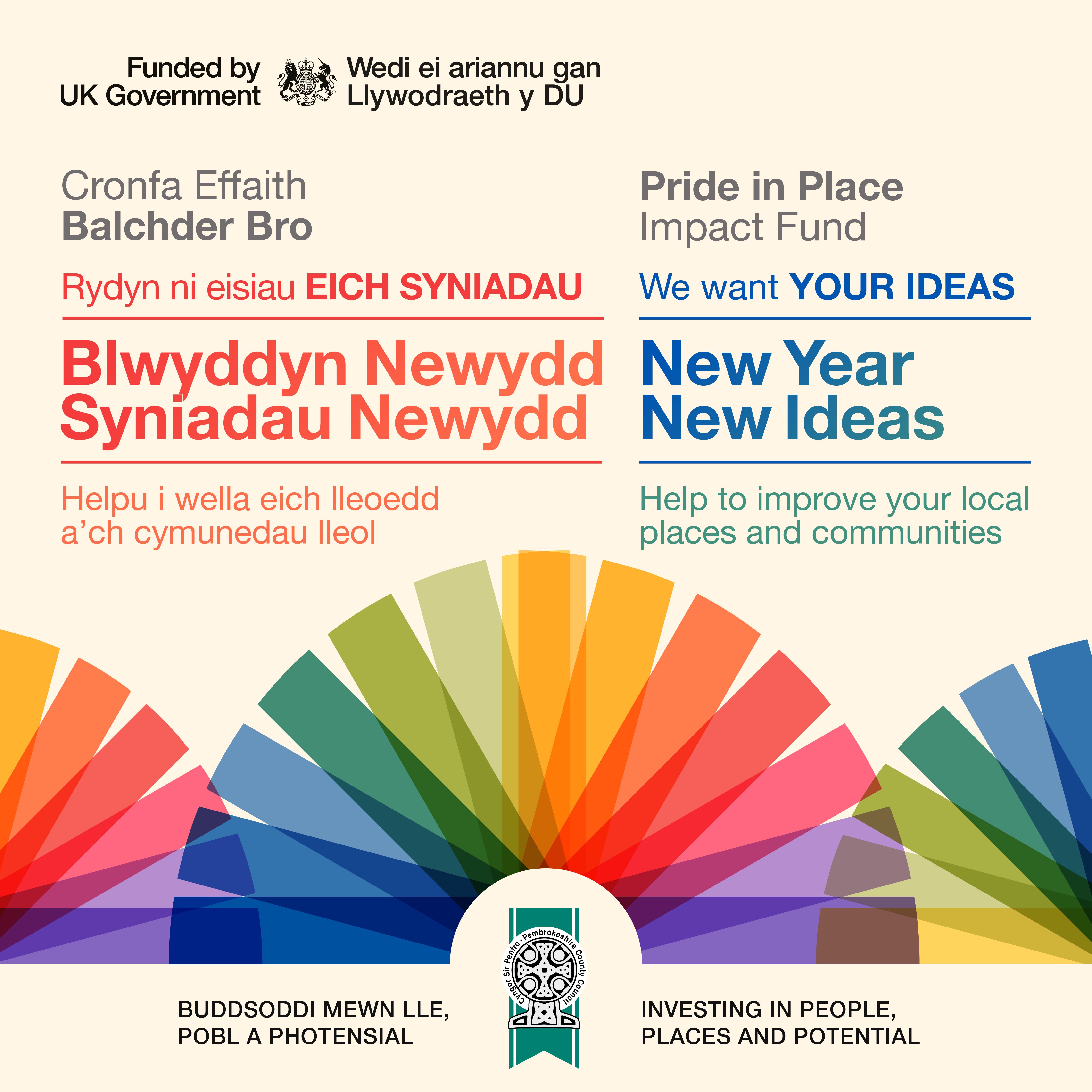 logo rhaglen balchder bro a'r gronfa effaith